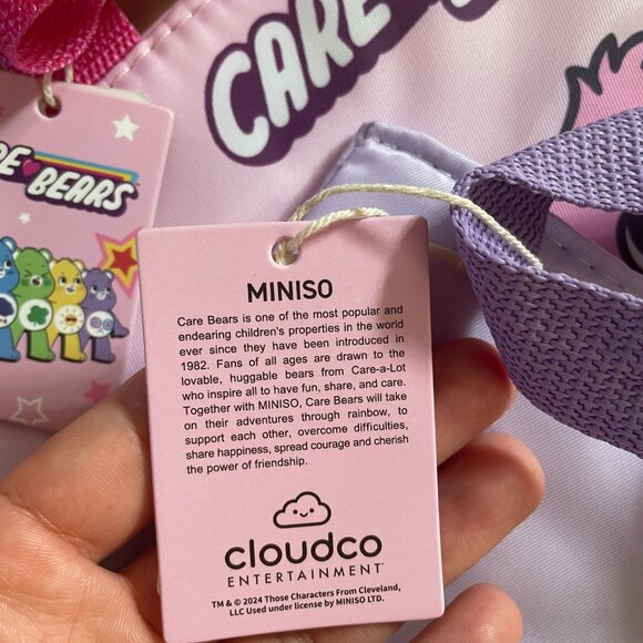 Firm. DISCONTINUED NWT Care Bears Insulated Cooler Bags. Lunch Pail Miniso Totes - Picture 9 of 9